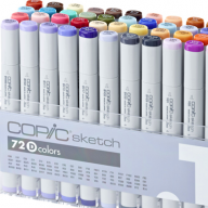 Copic Sketch 72 Set D набор маркеров с кистью в кейсе, вариант Д - Copic Sketch 72 Set D большой набор маркеров с кистью в кейсе, вариант Д купить в официальном магазине Copic.Club с доставкой по РФ и всему миру