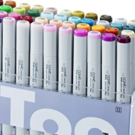 Copic Sketch 72 Set E набор маркеров с кистью в кейсе, вариант Е - Copic Sketch 72 Set E большой набор маркеров с кистью в кейсе, вариант Е купить в официальном магазине Copic.Club с доставкой по РФ и всему миру