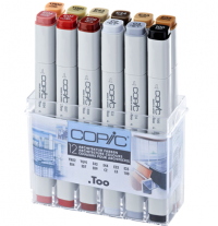Copic Classic 12 Architecture набор маркеров в кейсе, архитектурные цвета