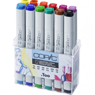 Copic Classic 12 Bright набор маркеров в кейсе, яркие цвета - Copic Classic 12 Bright набор маркеров в кейсе, яркие цвета купить в официальном магазине Копик Клаб / Copic Club с доставкой по РФ и всему миру