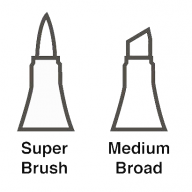 Copic Ciao Grey 6 набор маркеров с кистью, серые цвета + линер - Copic Ciao Grey 6 набор маркеров с кистью, серые цвета + линер