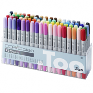 Copic Ciao 72 Set A набор маркеров с кистью в кейсе, вариант A - Copic Ciao 72 Set A набор маркеров с кистью в кейсе, вариант A