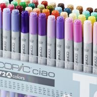 Copic Ciao 72 Set A набор маркеров с кистью в кейсе, вариант A - Copic Ciao 72 Set A набор маркеров с кистью в кейсе, вариант A