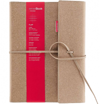 Блокнот SenseBook Flap L с кожаной обложкой клетка А4 80 гм