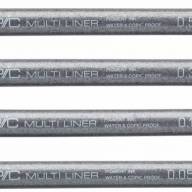 Набор капиллярных линеров Copic Multiliner 4 штуки серый холодный (перо 0.05 - 0.5 мм) - Набор капиллярных линеров Copic Multiliner 4 штуки серый холодный (0.05 - 0.5 мм) купить в магазине для художников Copic.Club с доставкой по всему миру