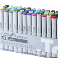Copic Sketch 72 Set B набор маркеров с кистью в кейсе, вариант B - Copic Sketch 72 Set B большой набор маркеров с кистью в кейсе, вариант Б купить в официальном магазине Copic.Club с доставкой по РФ и всему миру